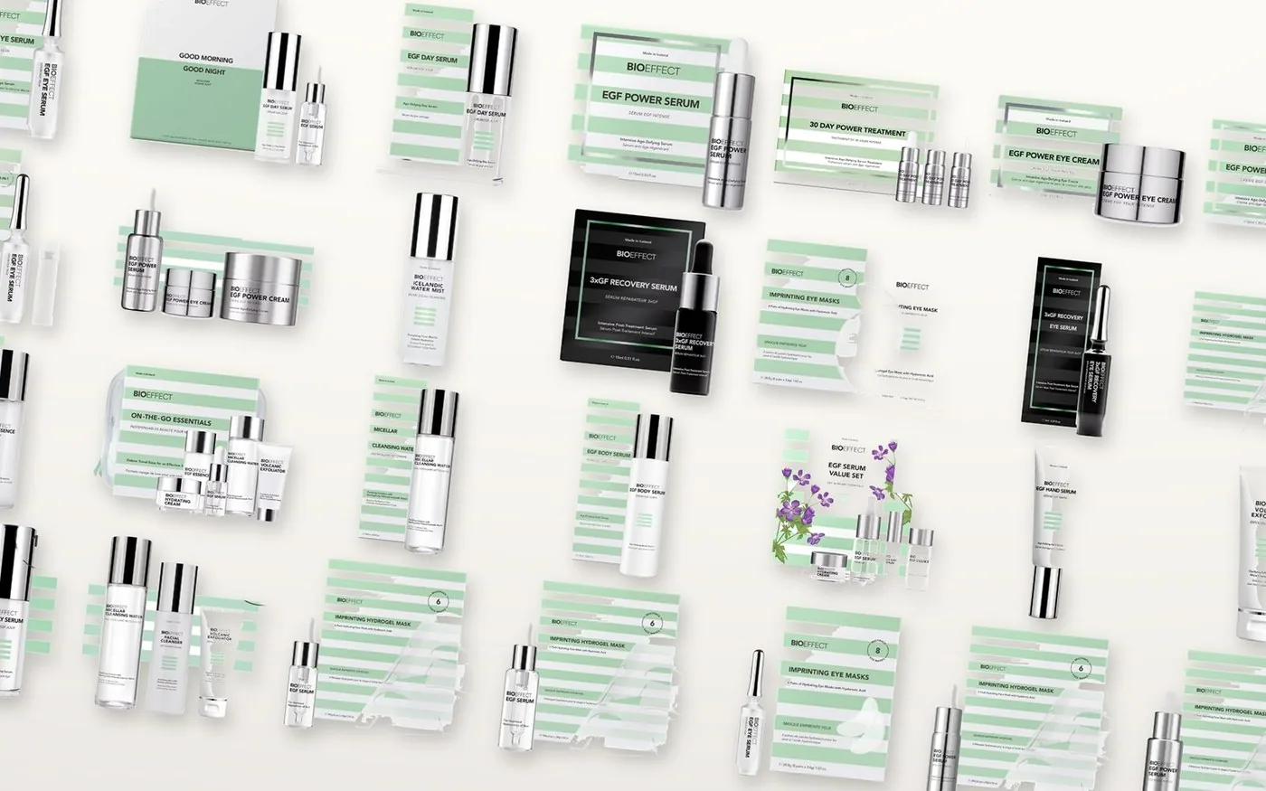 The BioEffect skincare line carried at Clínica Regenerix
